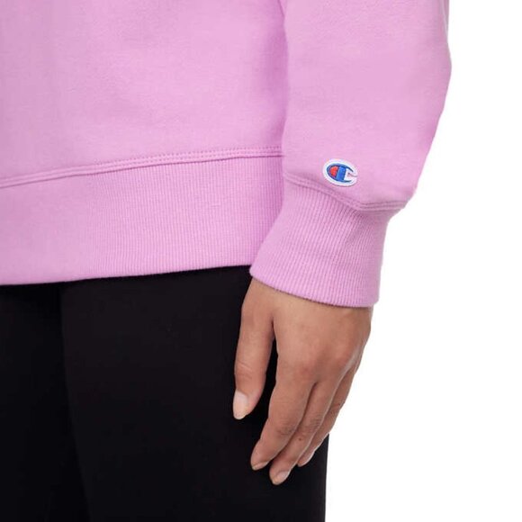 NEW Champion 1/2 Zip French Terry Pullover | Pink - Picture 3 of 5